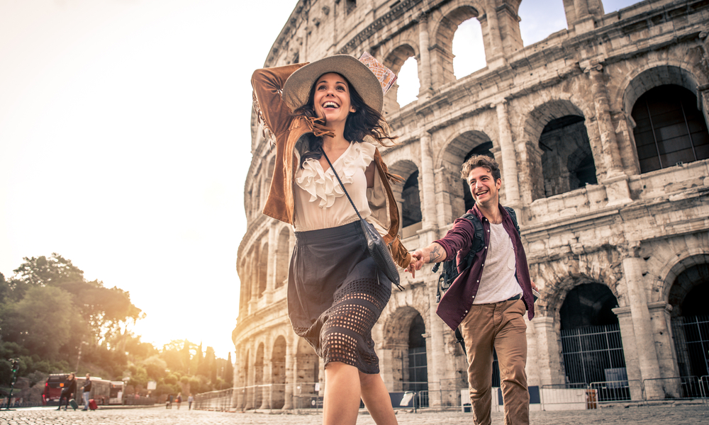 Couple in Rome