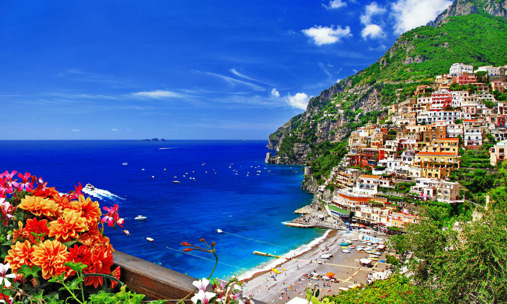 The most romantic places in Italy: beautiful Positano. Coast of Amalfi, Italy