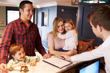 family going to hotels that used to be something else