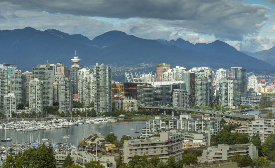 View of downtown Vancouver from Mount Pleasant