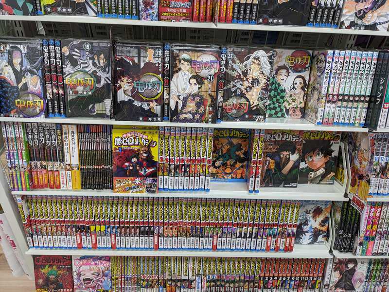 Manga shelves at Mandarake in Akihabara