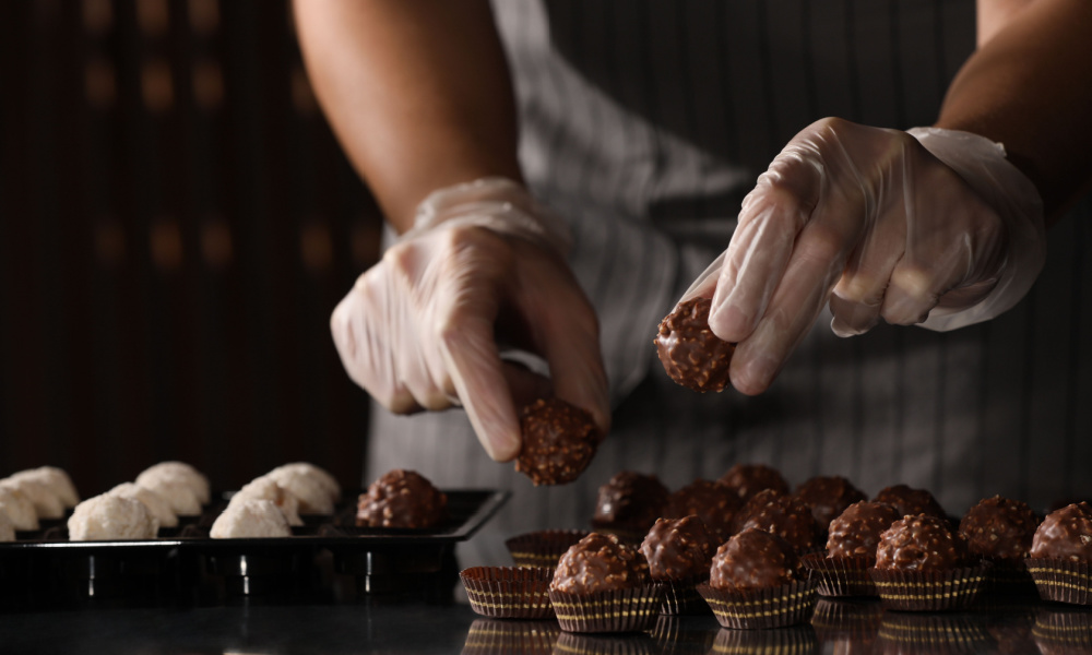 preparing chocolate