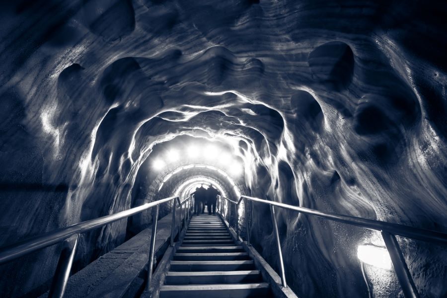 The entrance to Salina Turda