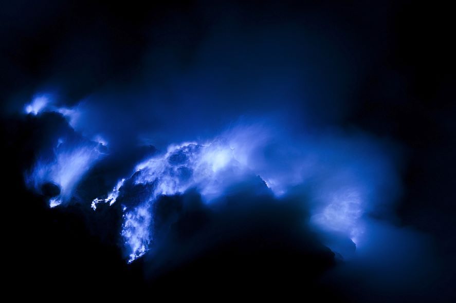 The blue fire, Kawah Ijen, Indonesia