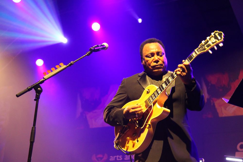 Man playing jazz in cape town, south africa