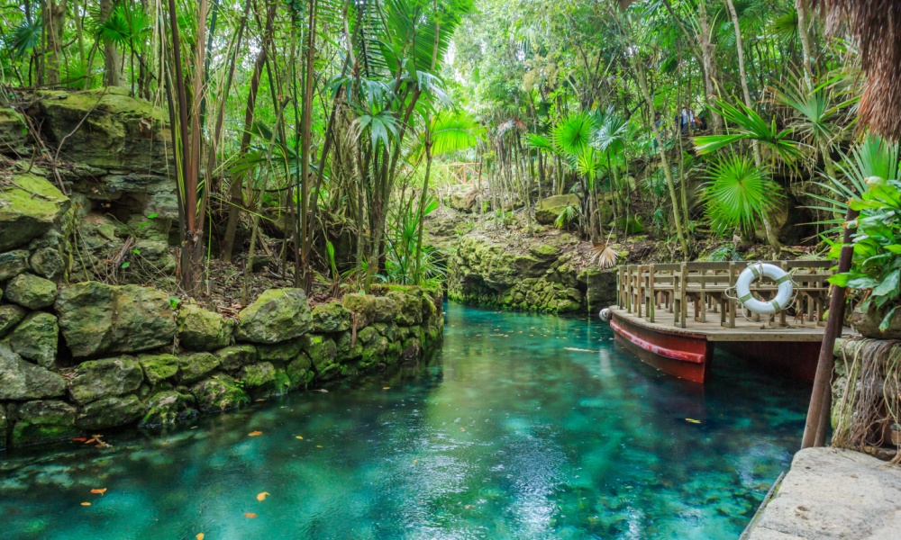 Xcaret Park lagoon