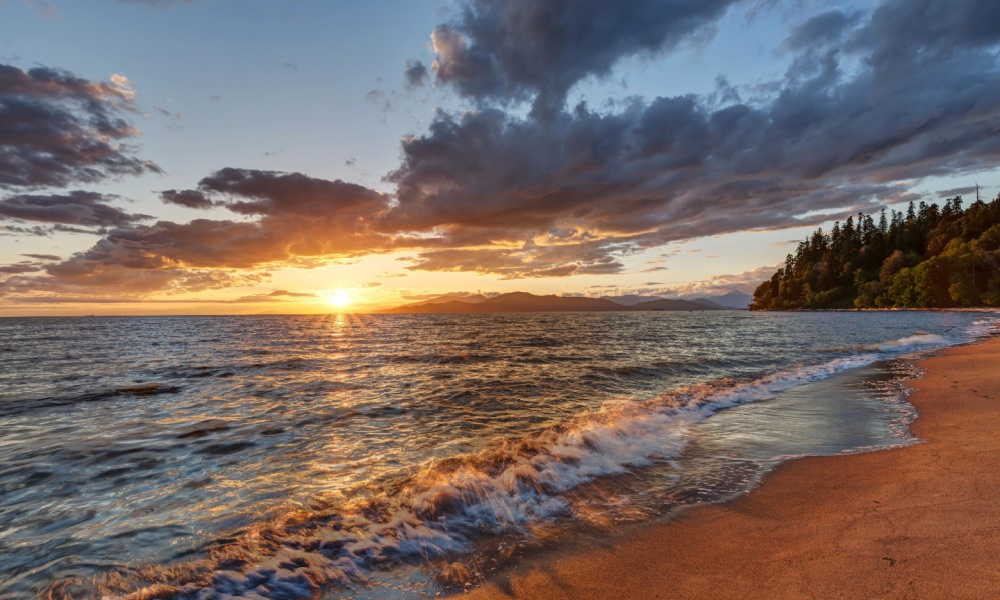 Sunset at Wreck Beach, Vancouver