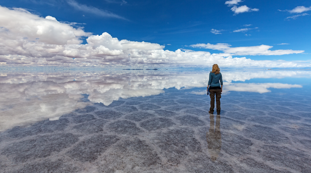 Reflection at Salt Lake Uyuni (bolivia)