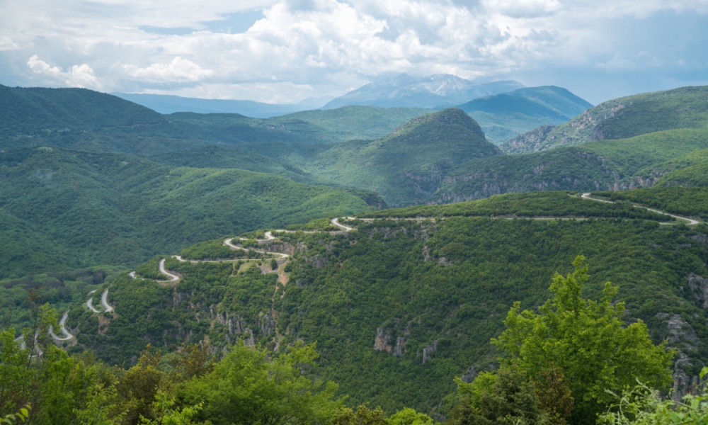 Vikos Gorge, in northern Greece,is listed as the deepest gorge in the world by the Guinness Book of Records.