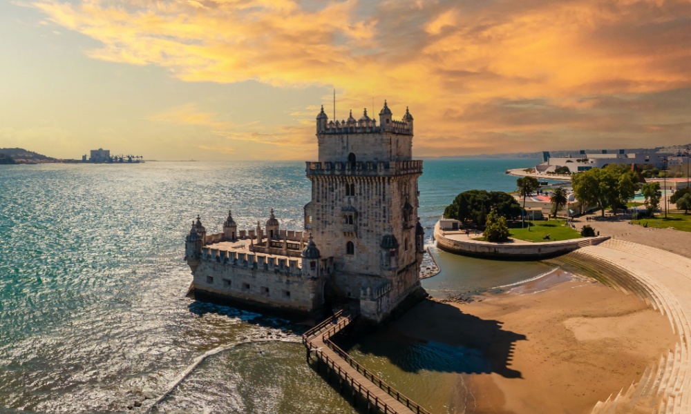 Lisbon, Portugal at Belem Tower 