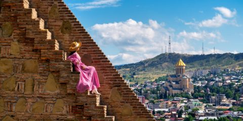 Woman in Tbilisi, Georgia