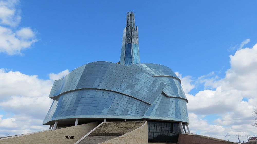 Canadian Museum for Human Rights, Winnipeg by Robert Lindsell licensed under TK 