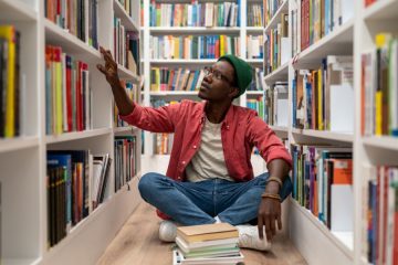 Man at the bookstore